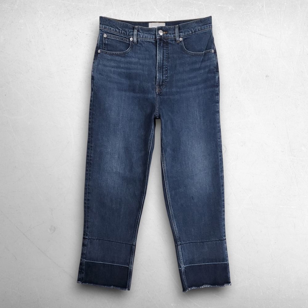 Everlane Way High Cropped Jean Women 30 Dark Blue Streetwear Minimalist Casual